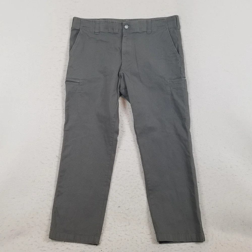 Lee Pants Mens 40x32 Gray Extreme Motion Straight Chino Cargo Stretch Casual